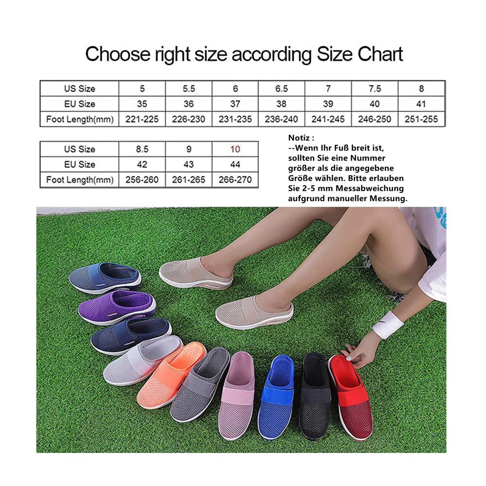 Orthopädische Diabetiker-Wanderschuhe für Damen | Luftkissen Fußgewölbeunterstützung Atmungsaktivität | Lässige Outdoor-Schuhe mit gestricktem Mesh