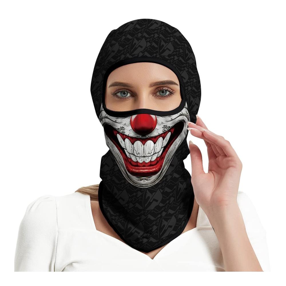 Cody Lundin Sturmhaube - Vollgesichtsmaske mit Gepolsterter Kopfbedeckung für Motorradfahren Sonnenschutz Halloween Cosplay - Atmungsaktive Langer Hals Sturmhaube für Männer und Frauen (Stil B Einheitsgröße