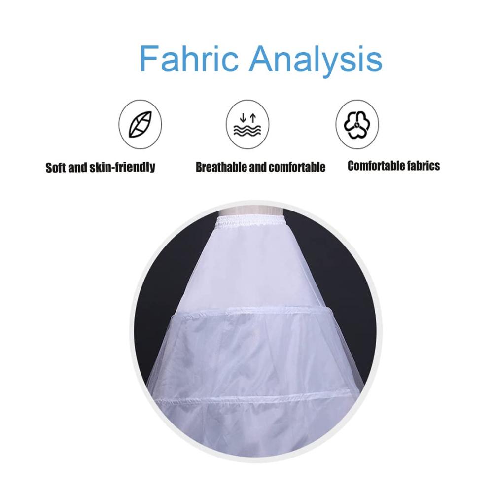 Verstellbarer 3-Ring Reifrock für Braut- und Ballkleider Damen Unterrock Petticoat für Hochzeitskleider und Krinoline