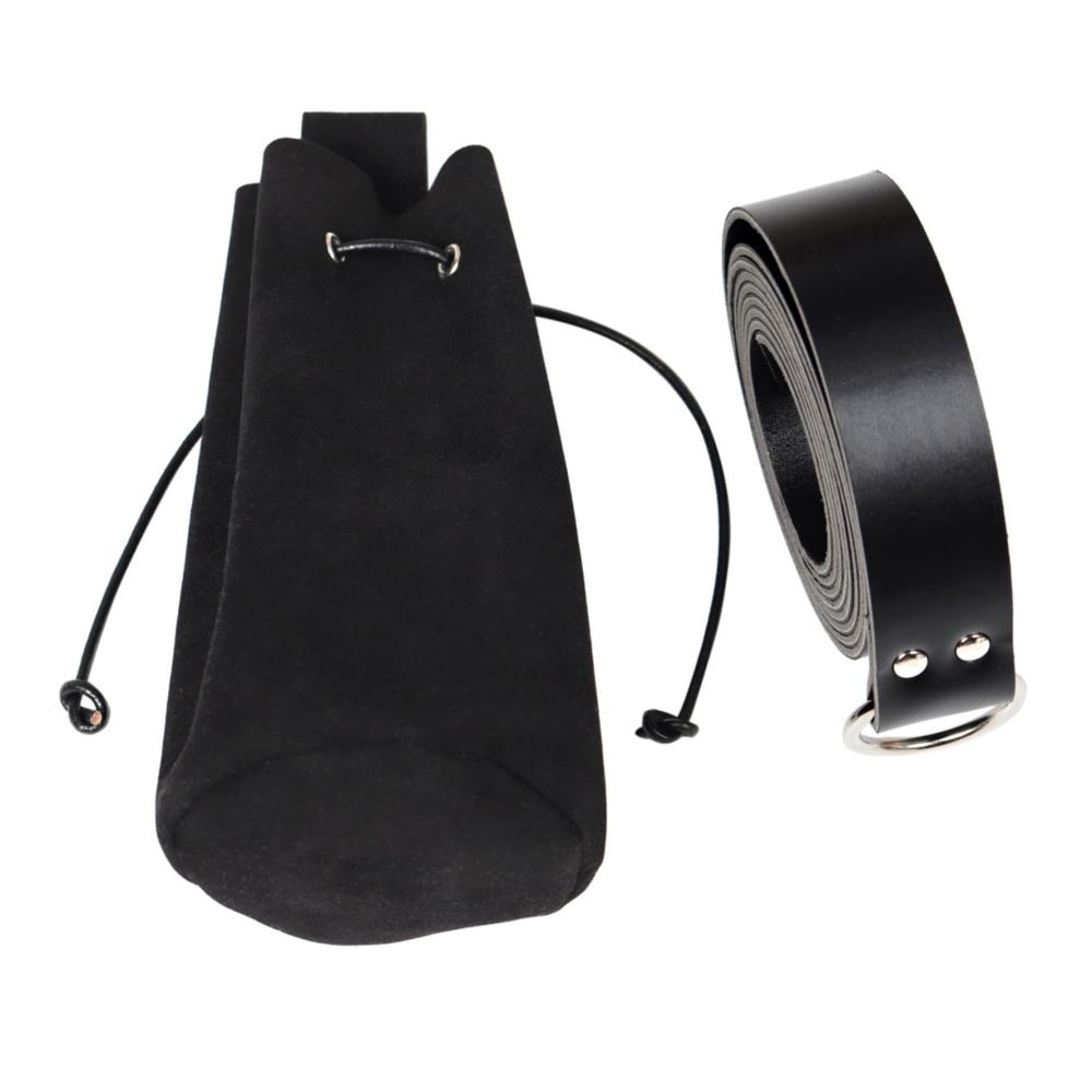 Beuteltasche mit Kordelzug 190 Cm Gürtel [Schwar