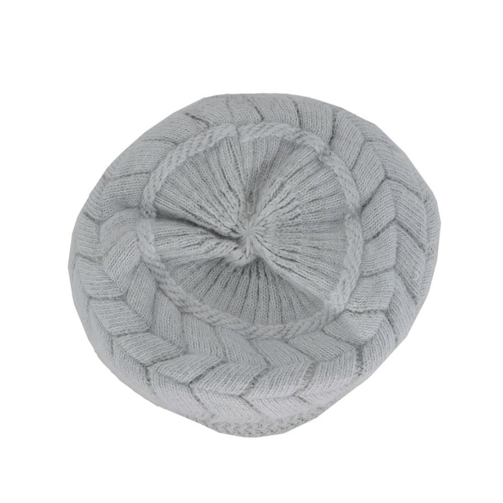Strickmütze Damen Winter – Warme Rippstrick-Mütze mit Visier und Plüschfutter – Ideal für kaltes Wetter – Dicke Beanie mit Woll-Schneekappe