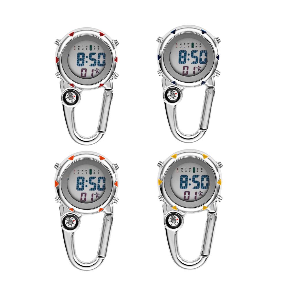 Taschenuhr mit Karabiner - Unisex Analoguhr für Klettern und Sport Quarzwerk Krankenschwesteruhr