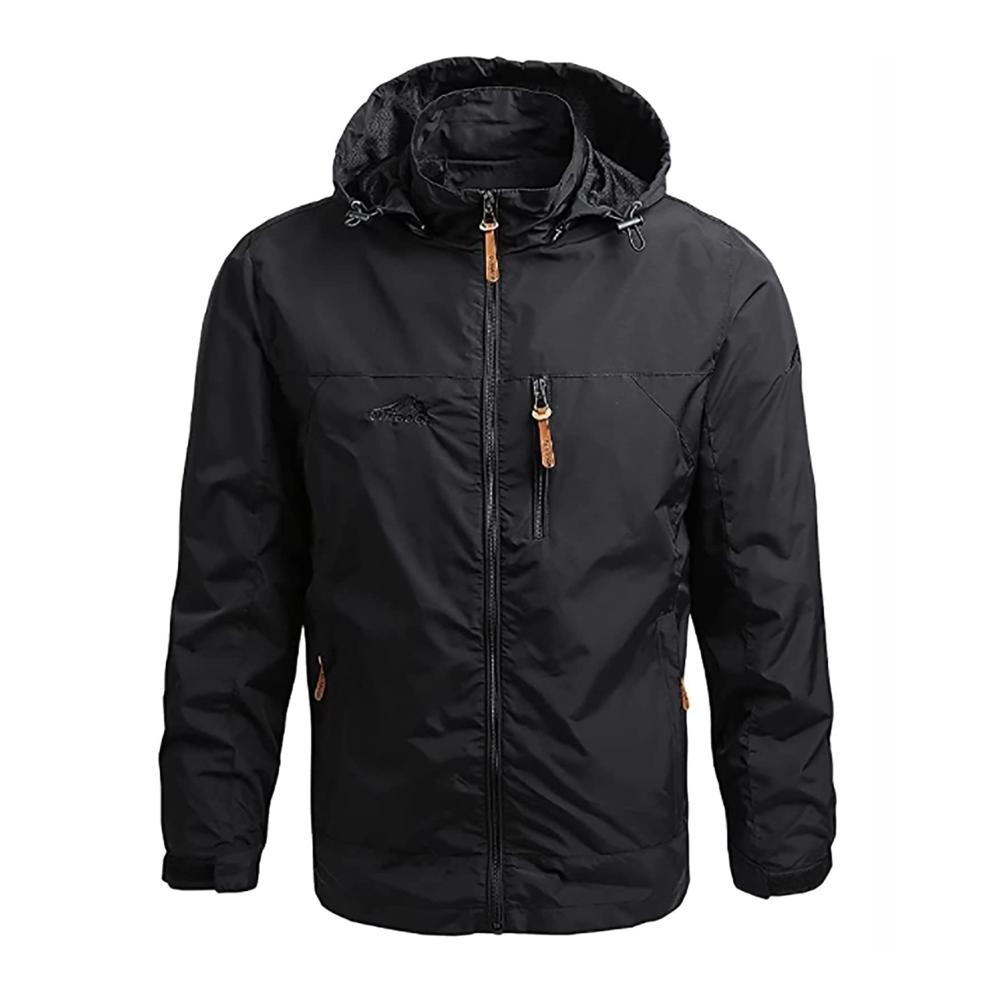 Winterjacke Herren – Warme Skijacke mit Fleecefutter und Abnehmbarer Kapuze Wasserdichte Funktionsjacke für Outdoor-Aktivitäten
