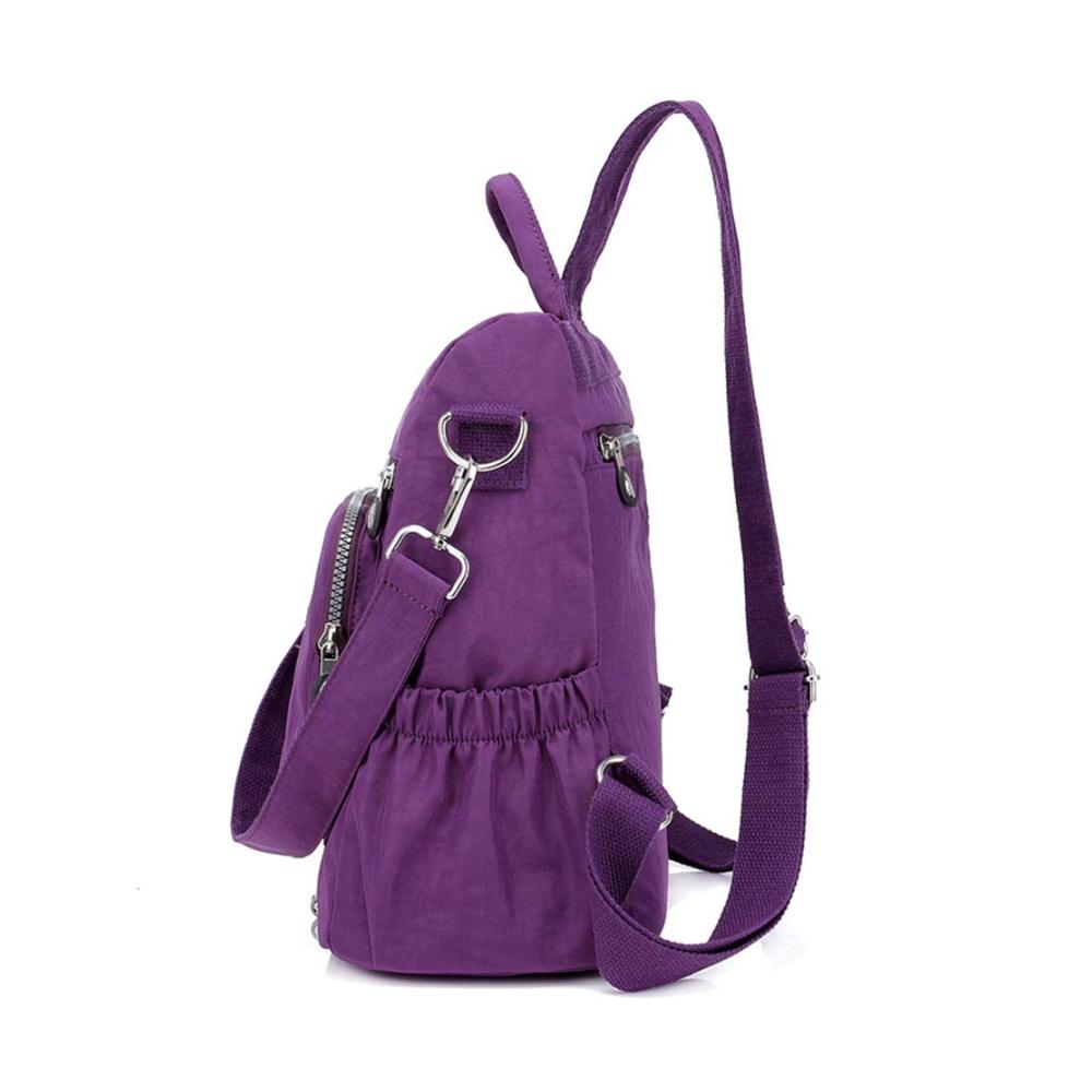 Estwell Damen Rucksackhandtaschen - Elegant Wasserdicht Diebstahlsicher Nylon Schulrucksack Mädchen Schultasche Reiserucksack Damenrucksack Daypack mit Stil