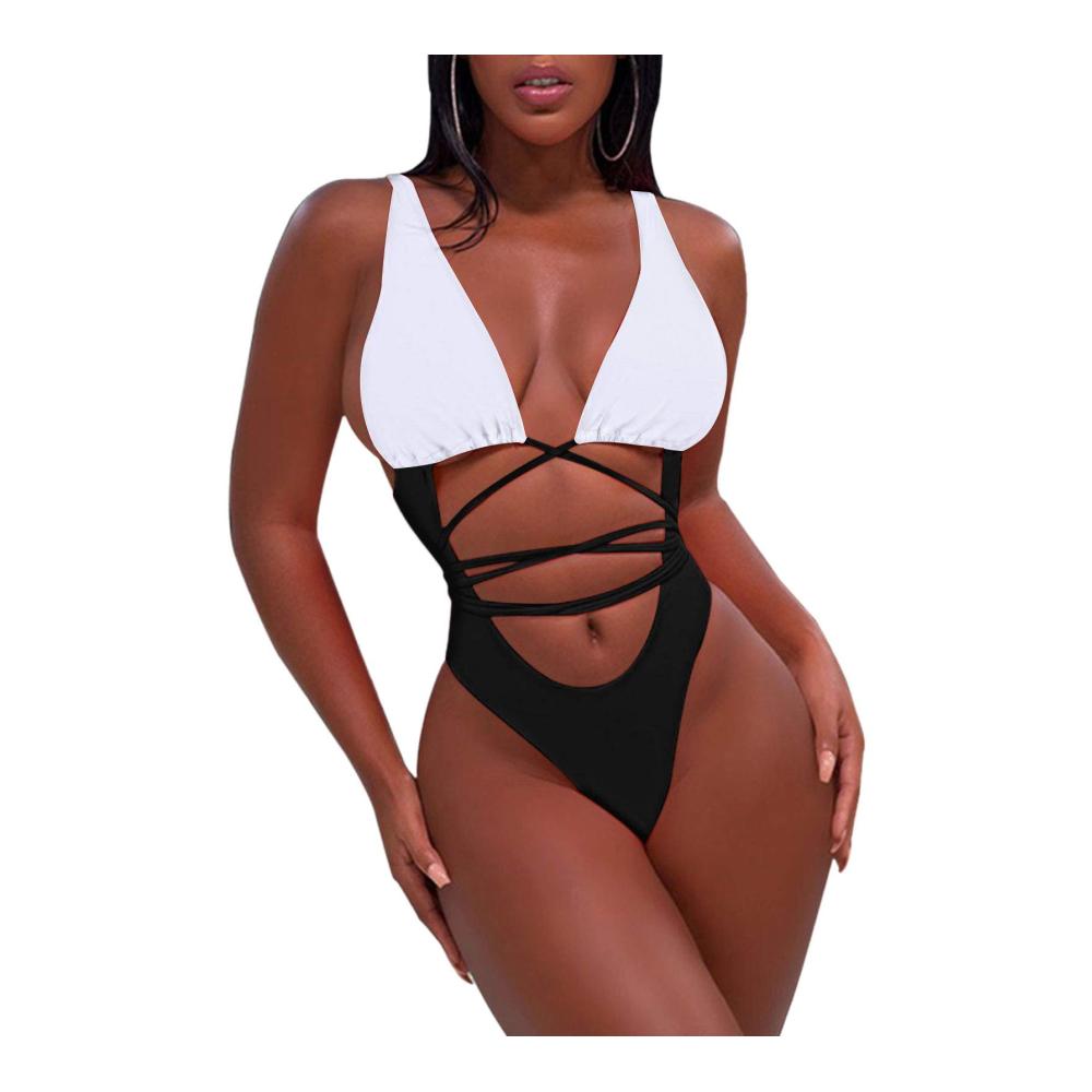 White Top Match Black Bottom And String