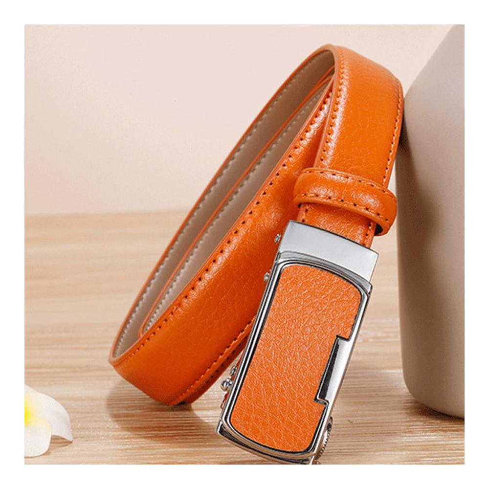 Frauen Ledergürtel 2.3cm - Verstellbare automatische Schnalle - Beiläufige Eleganz