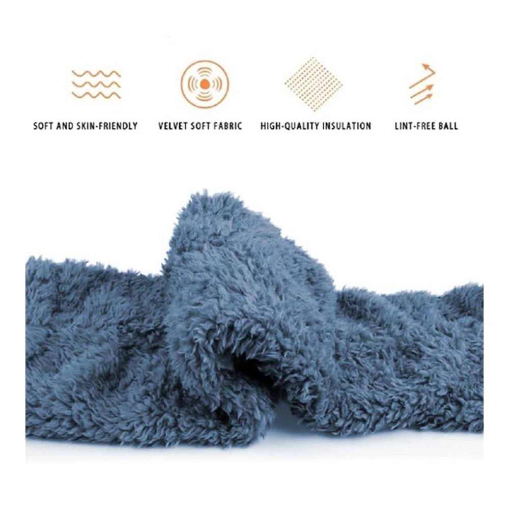 Damen Kniestrümpfe Lange Overknee-Slipper-Socken aus Warmem Korallen-Fleece für Heimgebrauch und Cosplay