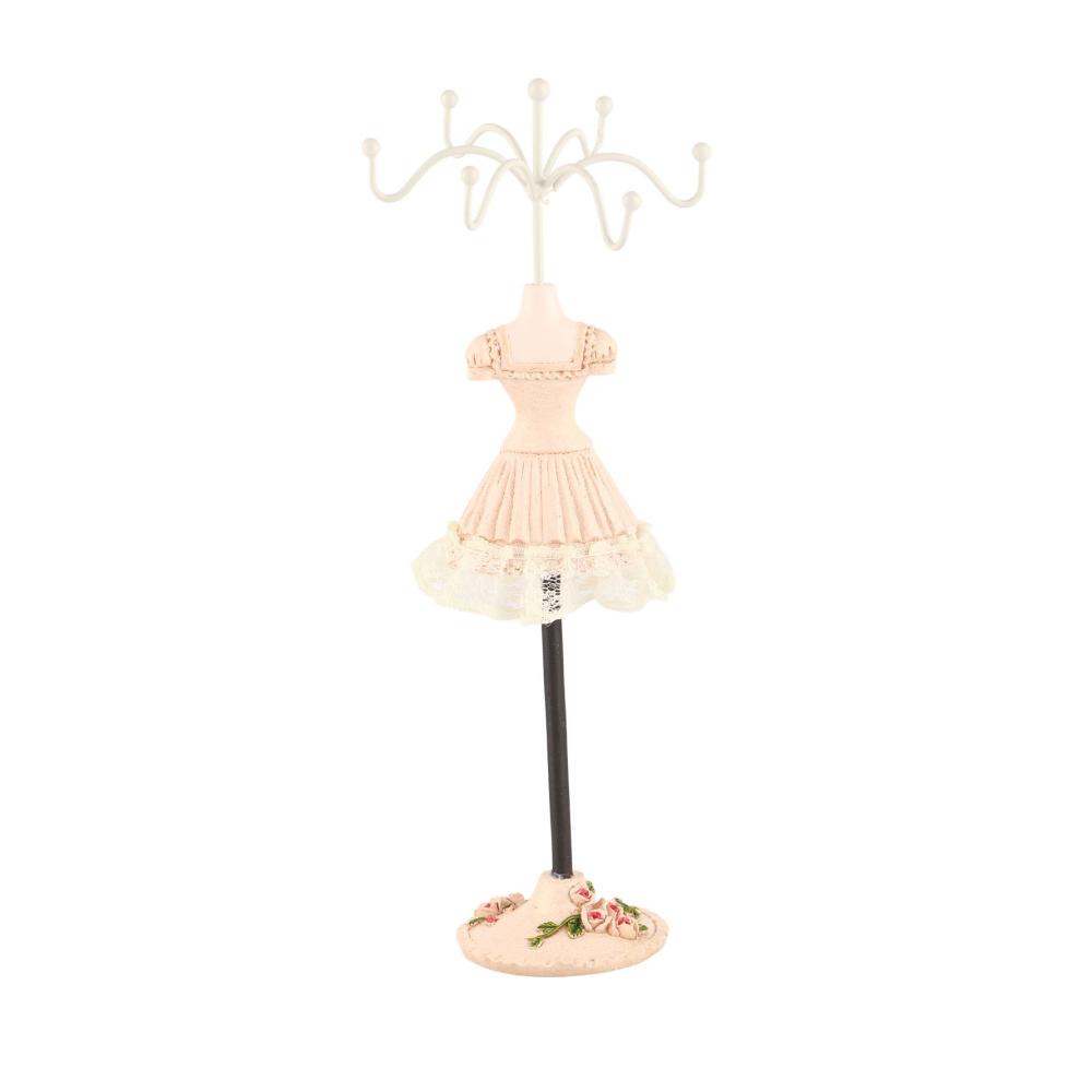 Drehbarer Schmuckständer mit Puppenmodell Organisator für Ohrringe Halsketten und Ringe - Perfektes Display für Mädchen und Frauen