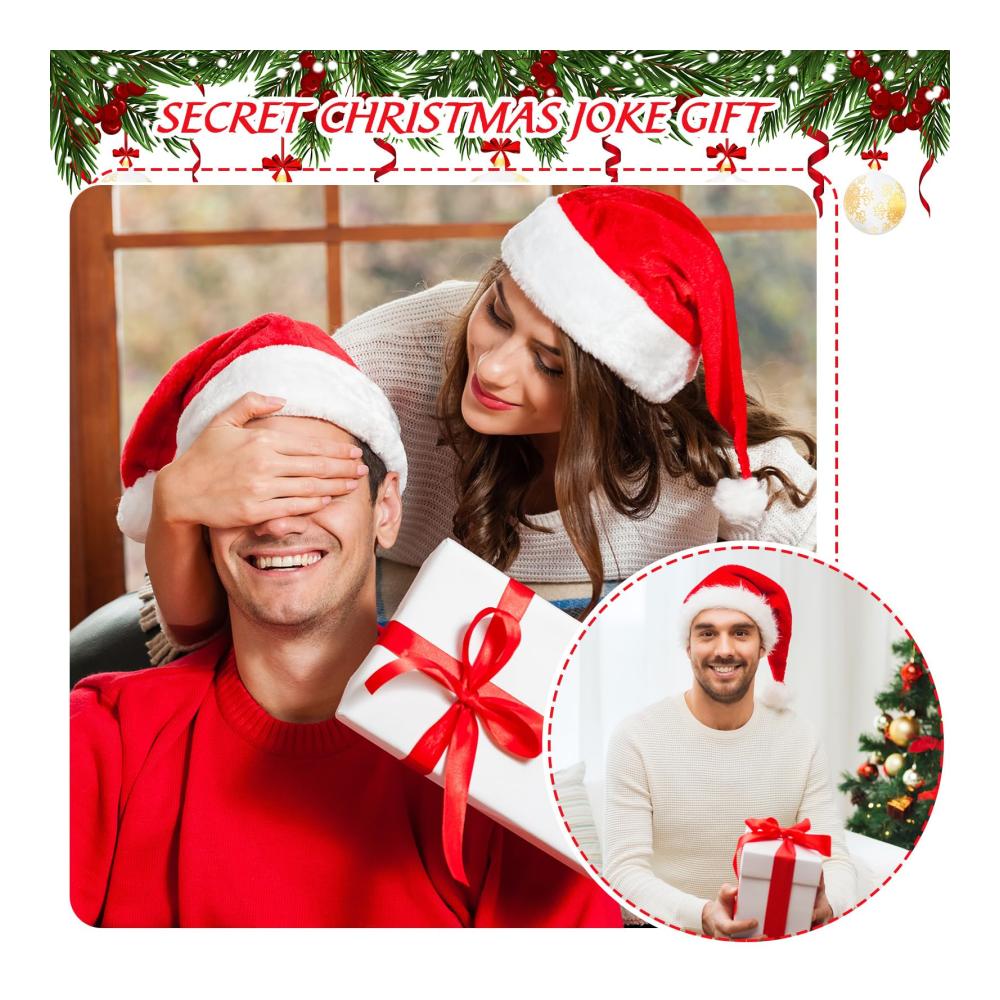 Weihnachtsmann Mankini Set Lustiges Weihnachtskostüm mit 4 Stück Strings Nikolausmützen für Herren – Perfekt für Weihnachtsparty und Cosplay