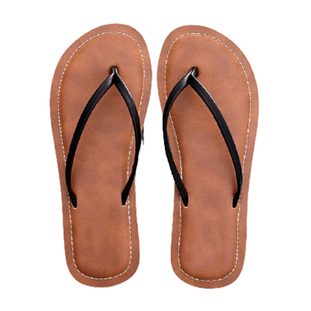 Braune Damen Dusch- & Badesandalen mit Komfort-Arch-Support - Strand- Bad- und Schwimmbad-Thongs Größe 39