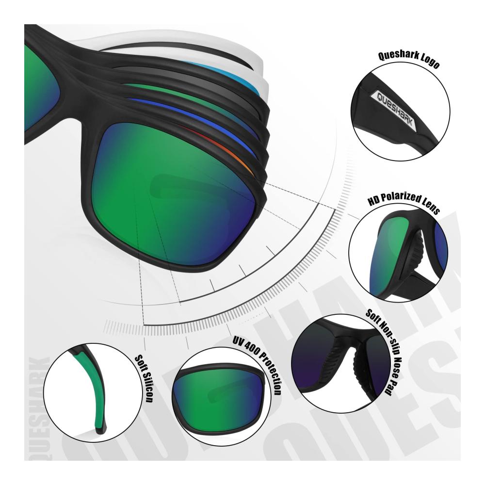 Herren Sport-Sonnenbrille Polarisiert Leicht UV-Schutz Anti-Blendung - Fashion Accessoires