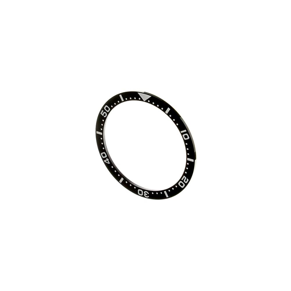 38mm Black Ceramic Lünette für Seiko Uhr - Displayschutzfolien Wasserdicht Automatische Herrenuhr Zubehör Armbanduhr Lünette Ersatz