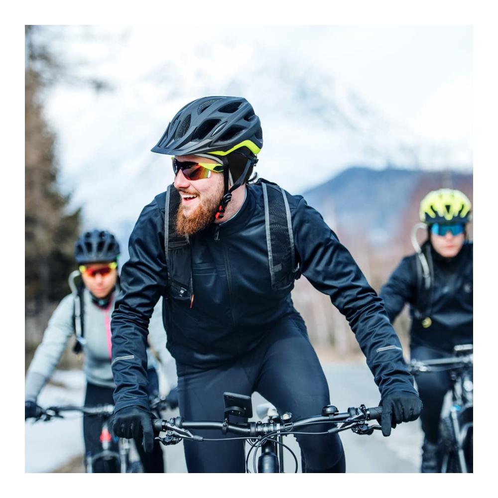 EMPIRELION Herren Strickmütze - Winter Fahrradhelm-Innenfutter Polarfleece Beanie mit Totenkopf - Sportliche Warme Mütze für Outdoor-Aktivitäten