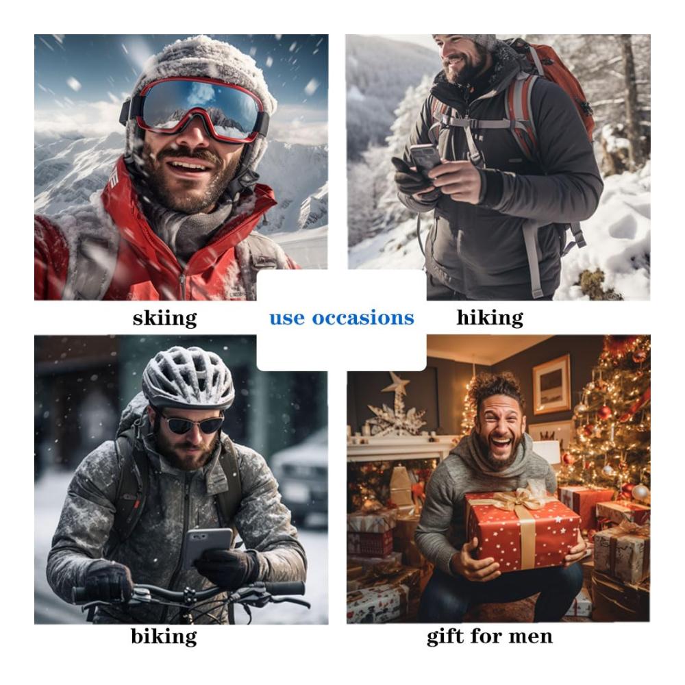 Winter Fliegermützen für Herren und Damen - Thermische Ohrenschützer Winddicht ideal zum Snowboarden Skaten und Radfahren