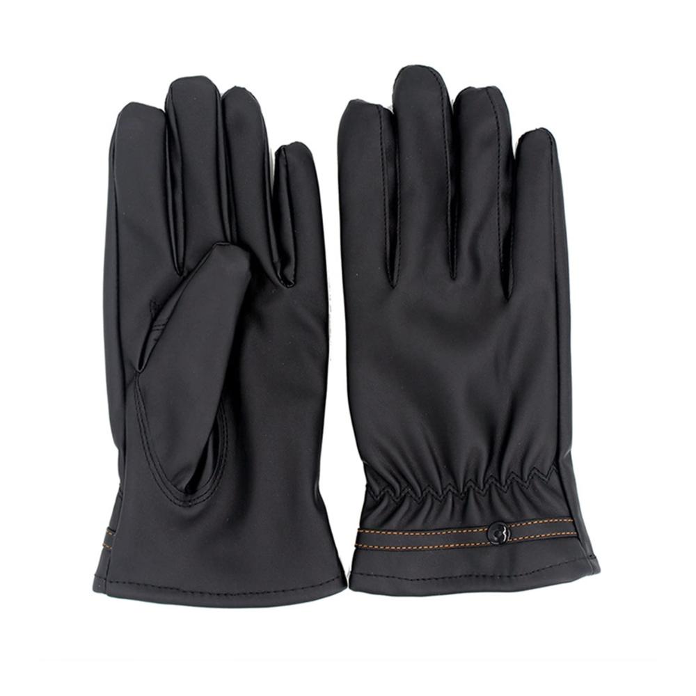 Damen Winterhandschuhe für Outdoor-Sportarten und Motorradfahren - 1 Paar PU Thermo Komforthandschuhe