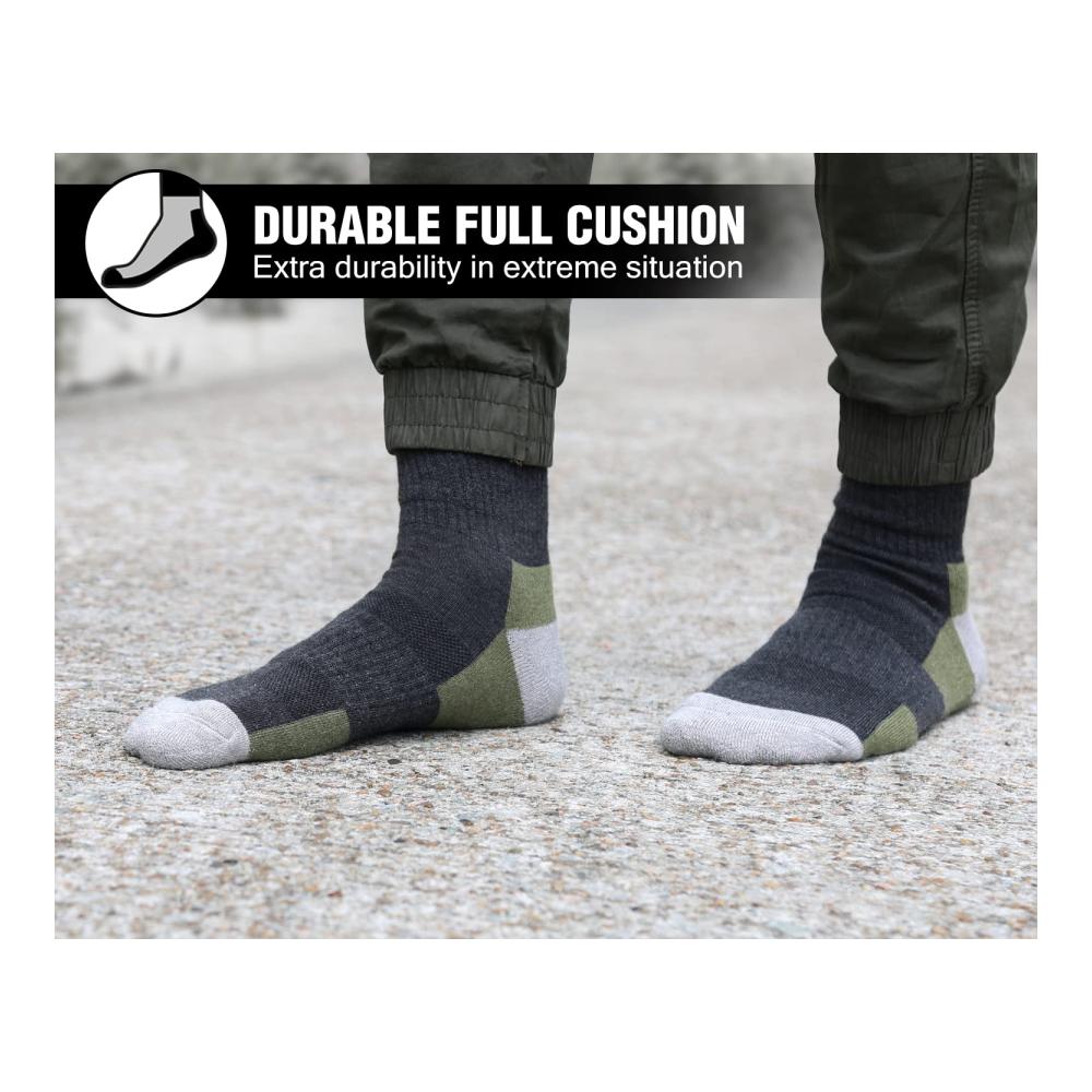 3 Paar Merino-Woll-Wandersocken für Herren & Damen - Thermosocken für Outdoor-Sport