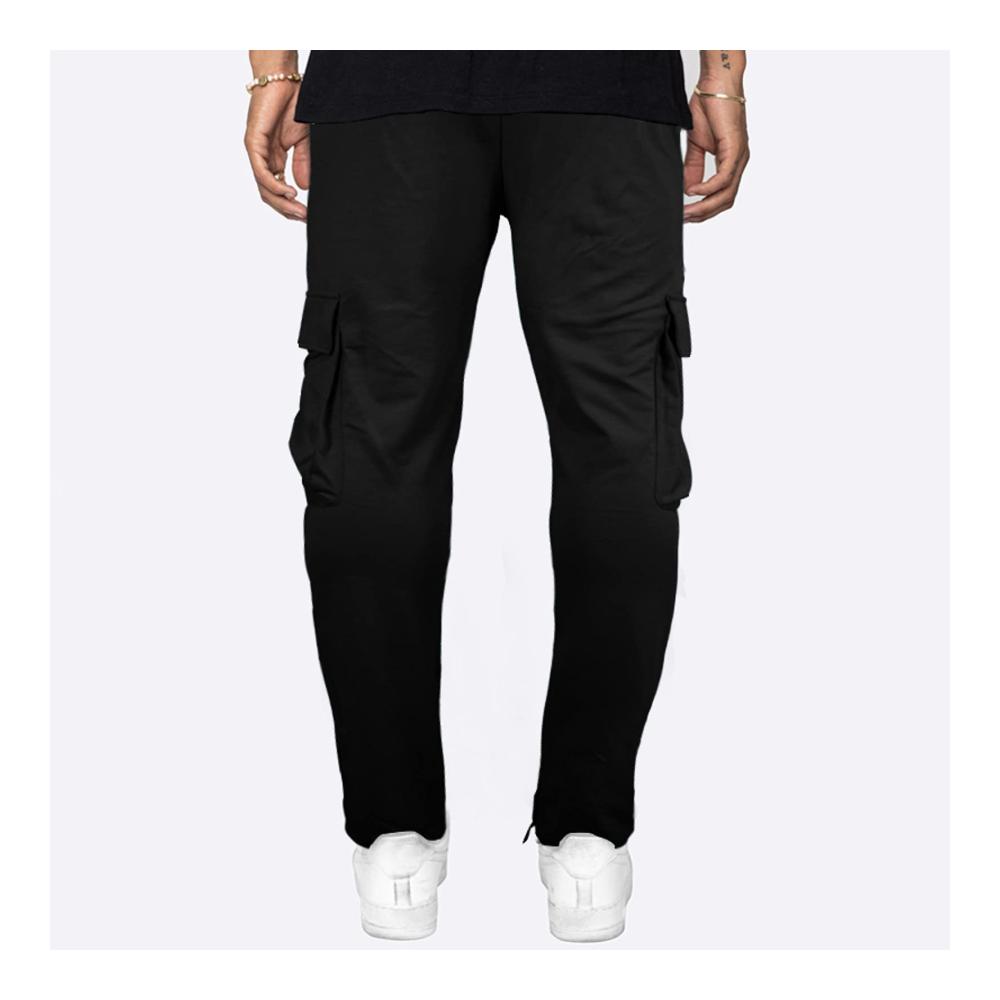 Doppelfunktionale Herrenhose mit Multi-Pouch-Design | Windabweisende Gelegenheitshose mit geradlinigem Reißverschluss