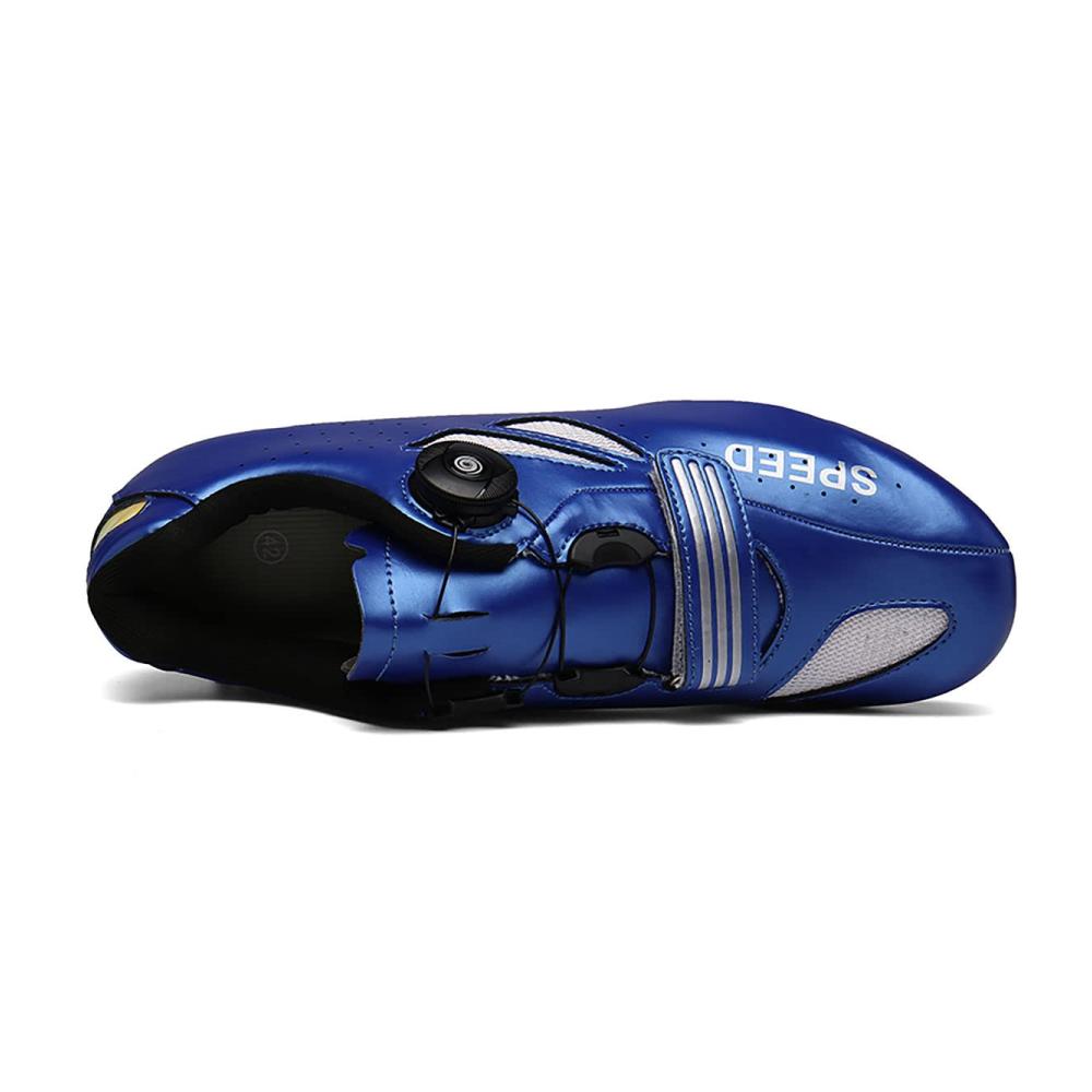 Fahrradschuhe für Erwachsene Straßentaugliche Radsportschuhe mit Klettverschluss Dreh-Schnürsenkeln & Anti-Rutsch-Stoßdämpfung - Indoor/Outdoor-Komfort