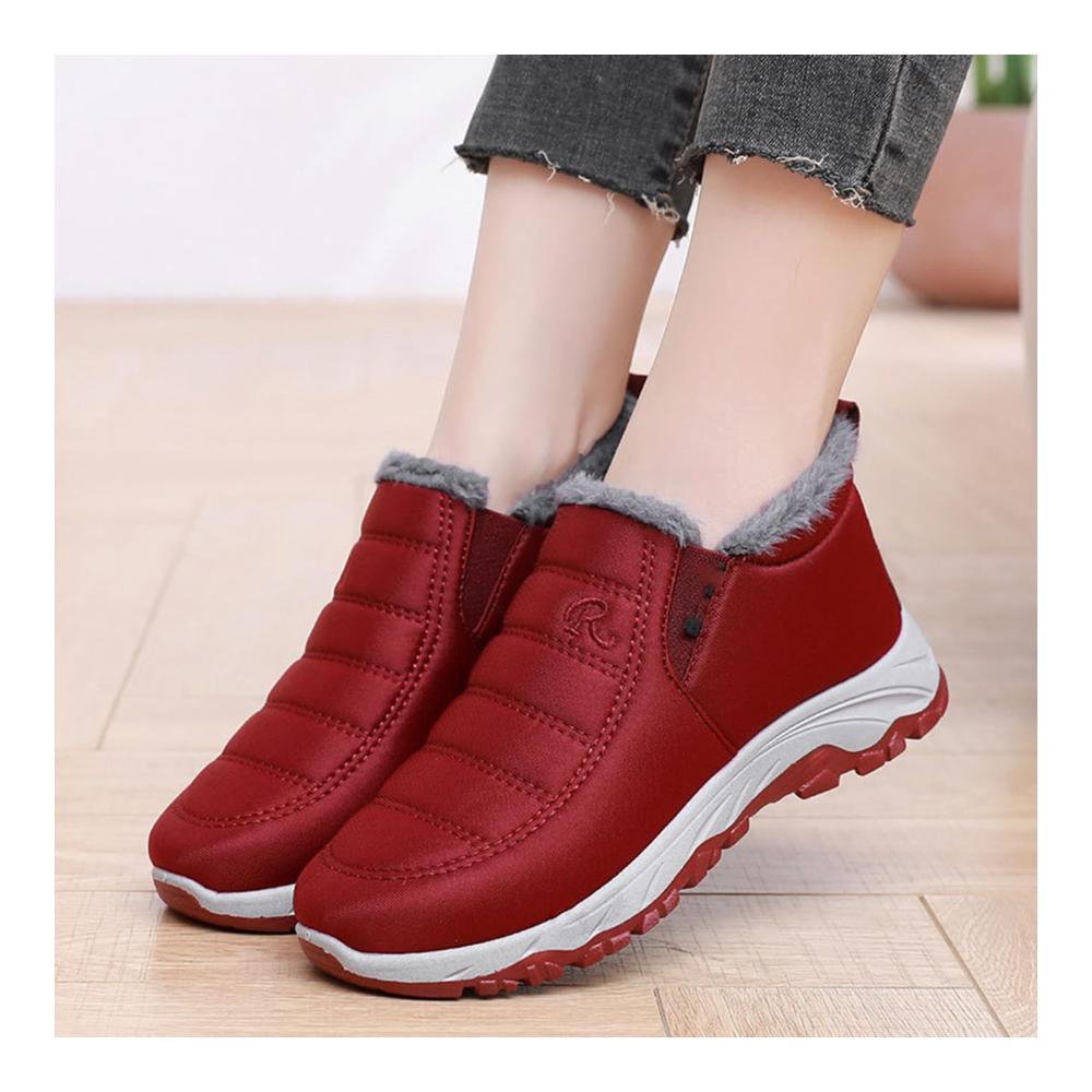 Ankle Snow Boots für Senioren | Warme rutschfeste Winterstiefeletten - Indoor & Outdoor Stiefel für mittleres und höheres Alter