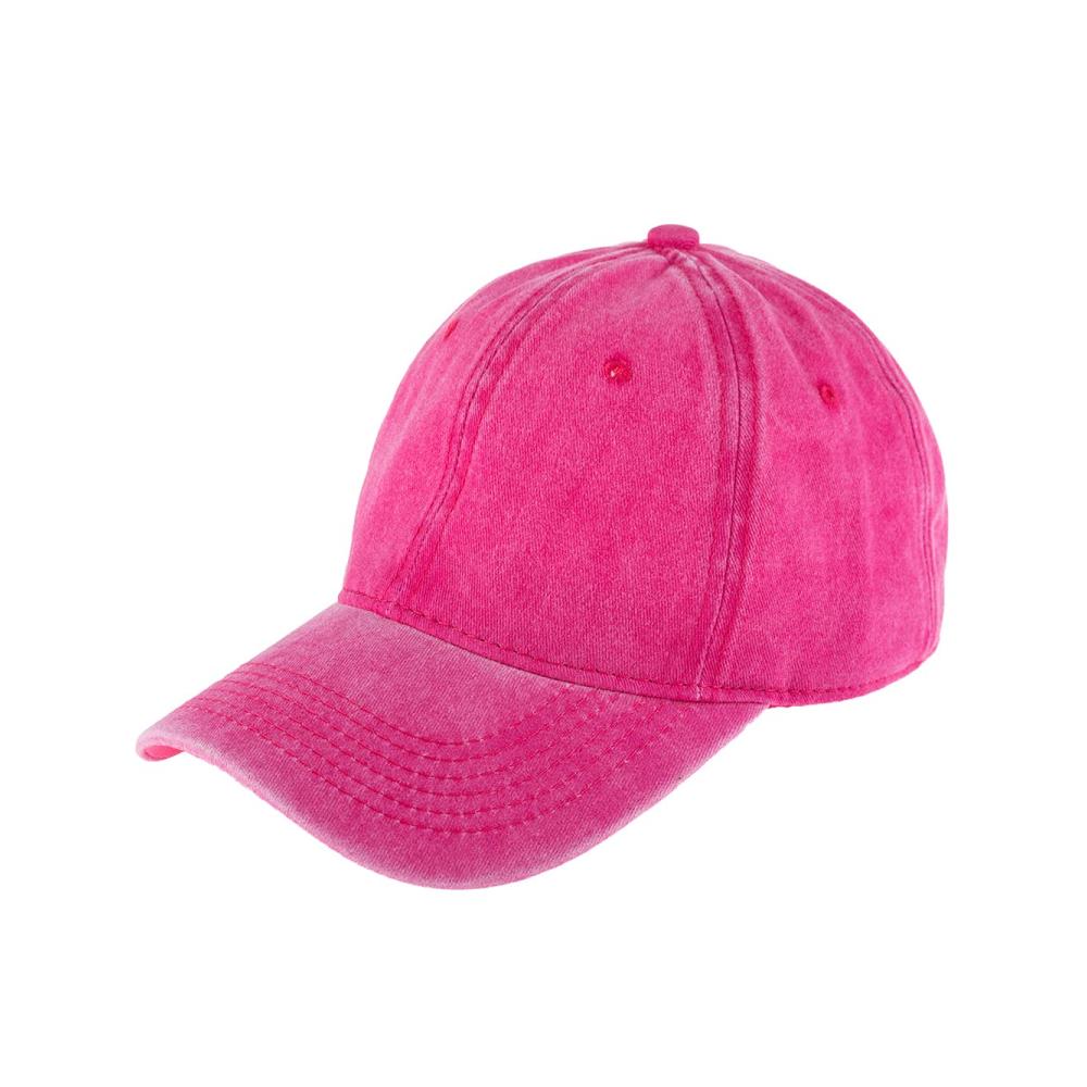 Baseballkappe - Washed Fuchsia