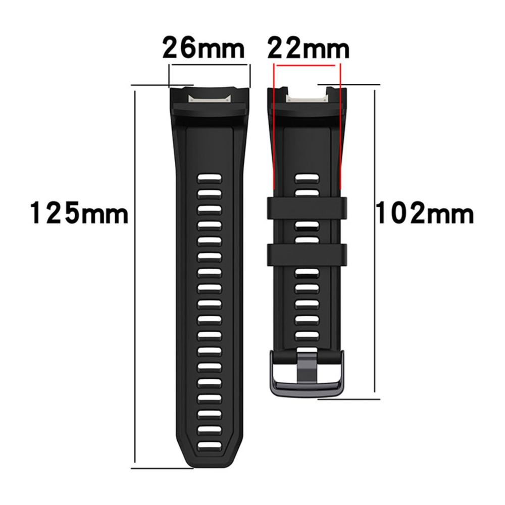 22mm Weiche Silikon Uhrenarmbänder für Garmin Instinct 2X - Schnellverschluss Ersatzband für Damen & Herren