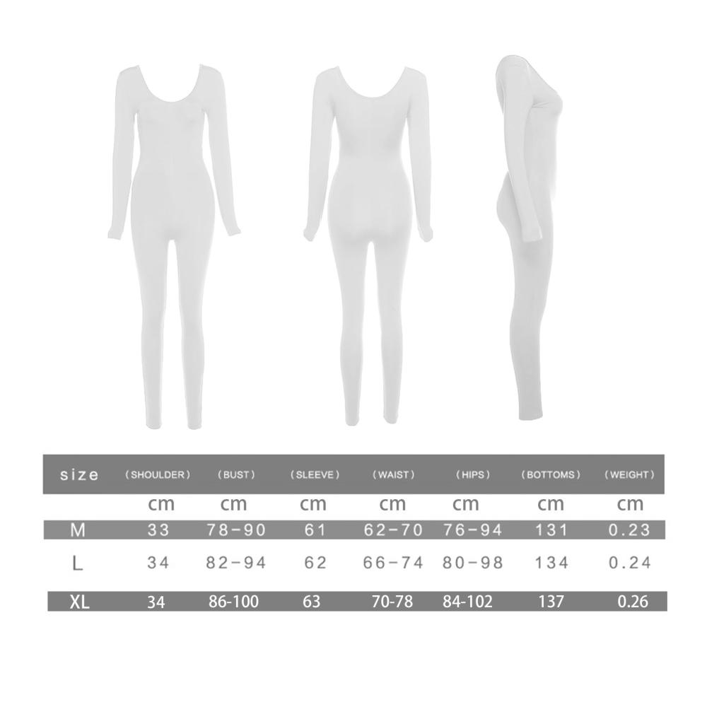 Langarm-Jumpsuit Damen Winterfitness Overall mit niedrigem Kragen hoher Taille und Yoga-Design