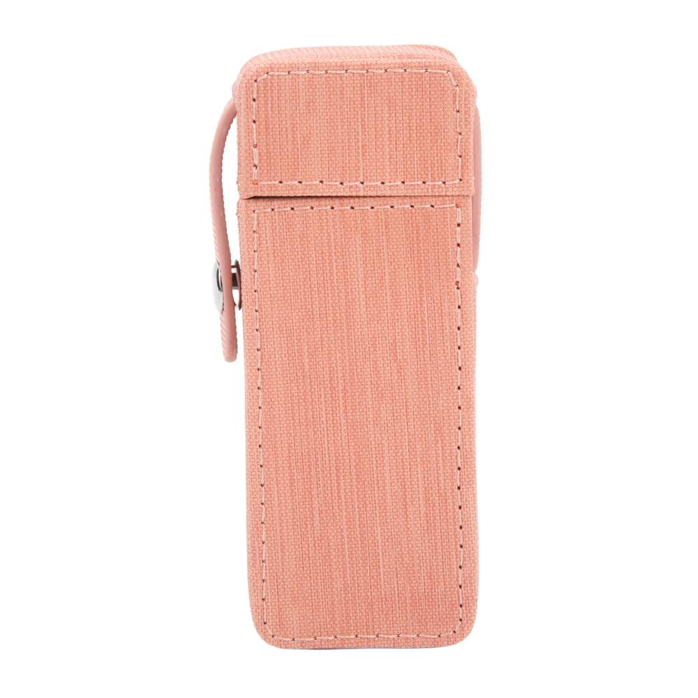 Zigarettenetui Pu-Etui Wasserdichtes Retro-Design mit Schnallen - Aufbewahrungsbox für Männer (Rosa