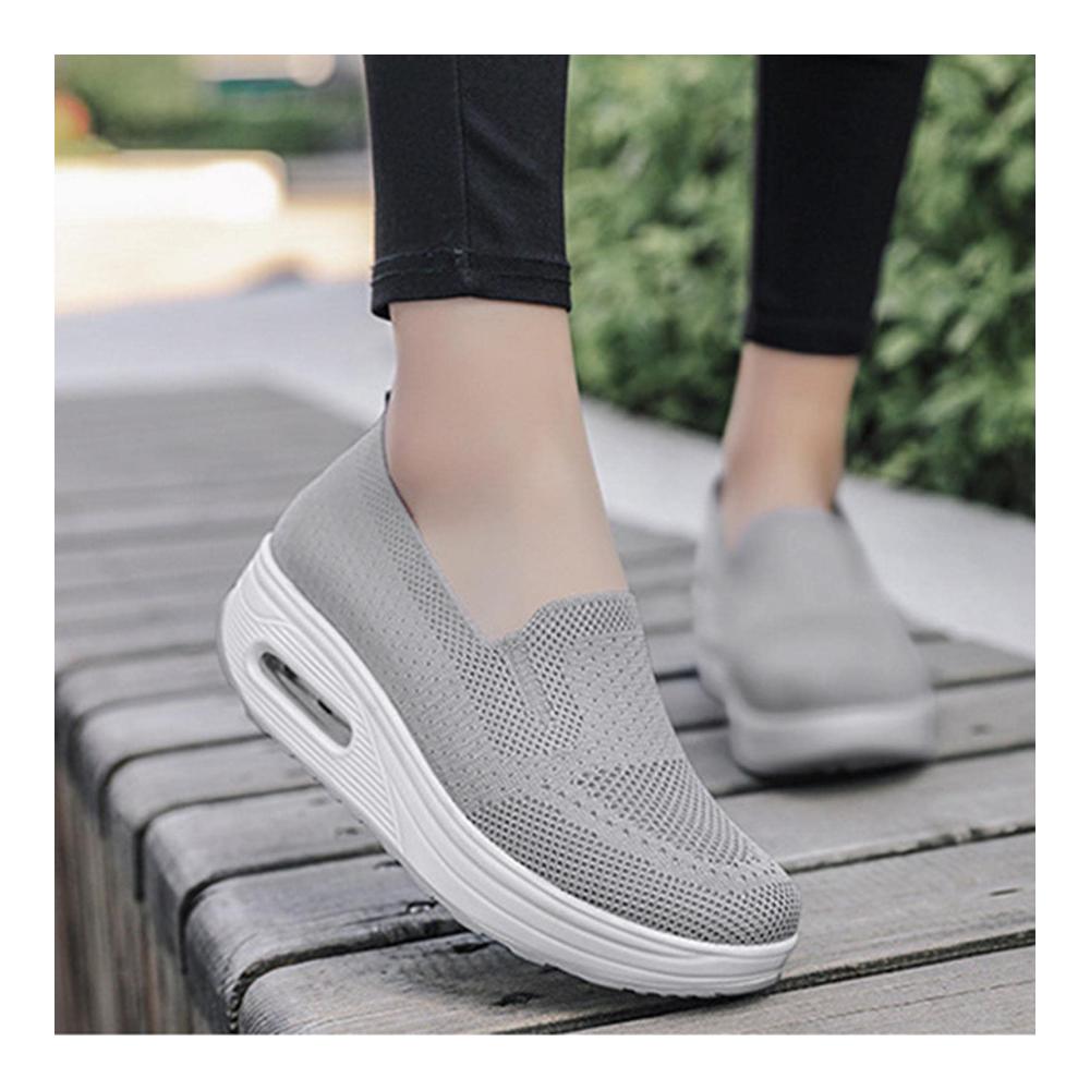 Orthopädische Damen-Sneaker Clarks Mesh-Up Plateau-Turnschuhe für bequemes Laufen