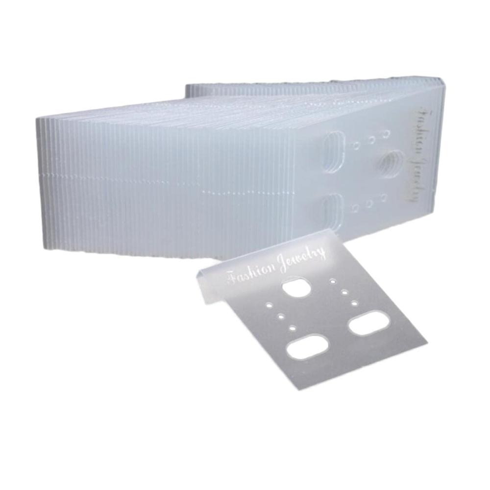 1000er Packung Transparente Ohrring Ohrstecker Display Karten für Schmuckständer Großverpackung für Präsentation und Aufbewahrung
