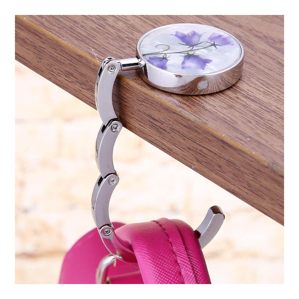 Faltbarer Handtaschenhalter BLOOOK - 5er Set Blumenbaum Handtaschenhaken für Tische tragbarer Aufhänger für Frauen und Mädchen ideales Muttertagsgeschenk