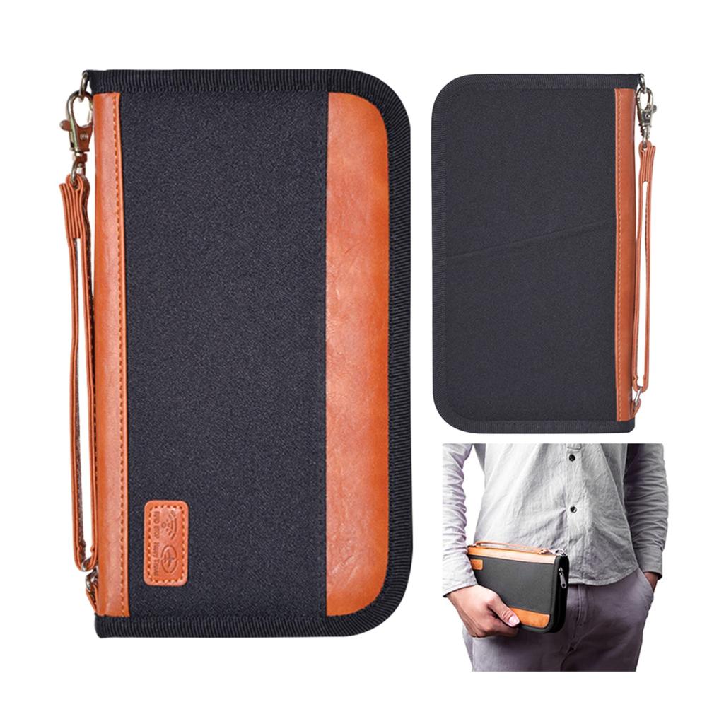 Mehrfachfächige Reisebrieftasche aus Polyester mit Kreditkartenfächern und Stift – Organisieren Sie Ihre Utensilien stilvoll