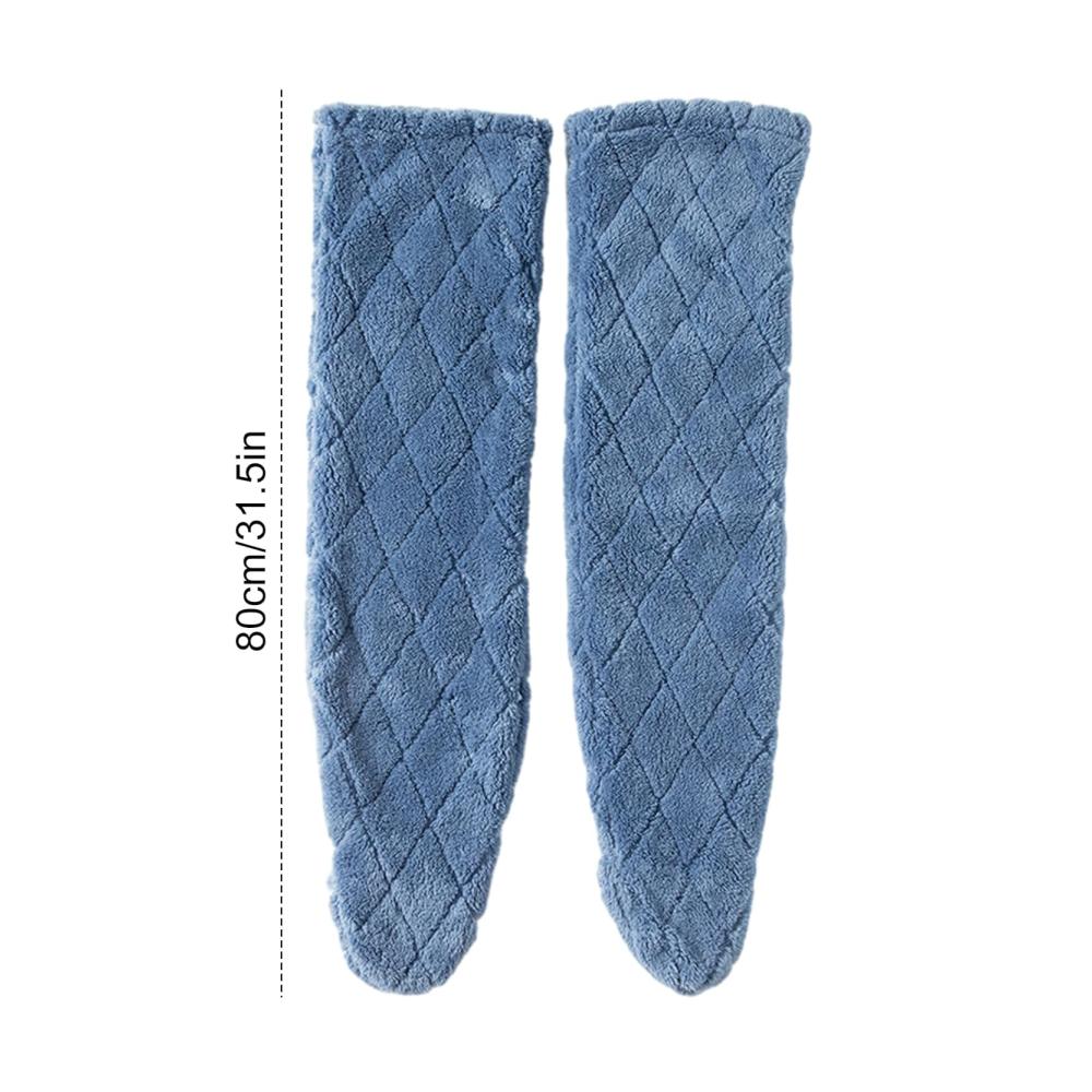 Damen Kniestrümpfe Lange Overknee-Slipper-Socken aus Warmem Korallen-Fleece für Heimgebrauch und Cosplay