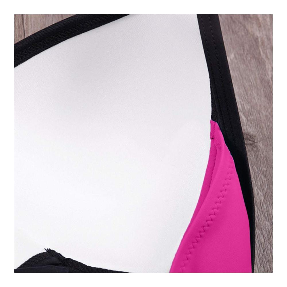 Bikini-Sets Push-Up Bademode mit Perlen Bandage und Pailletten