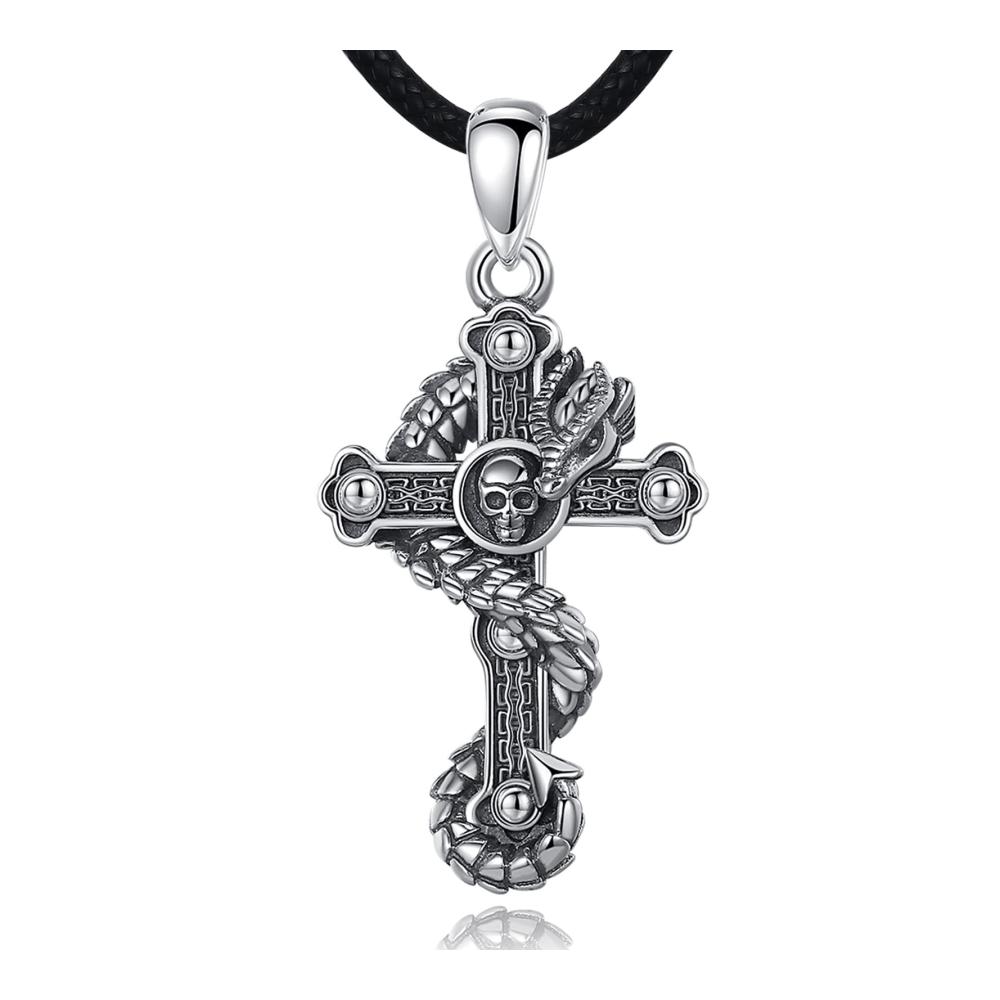 Drachen Kette mit Kreuz