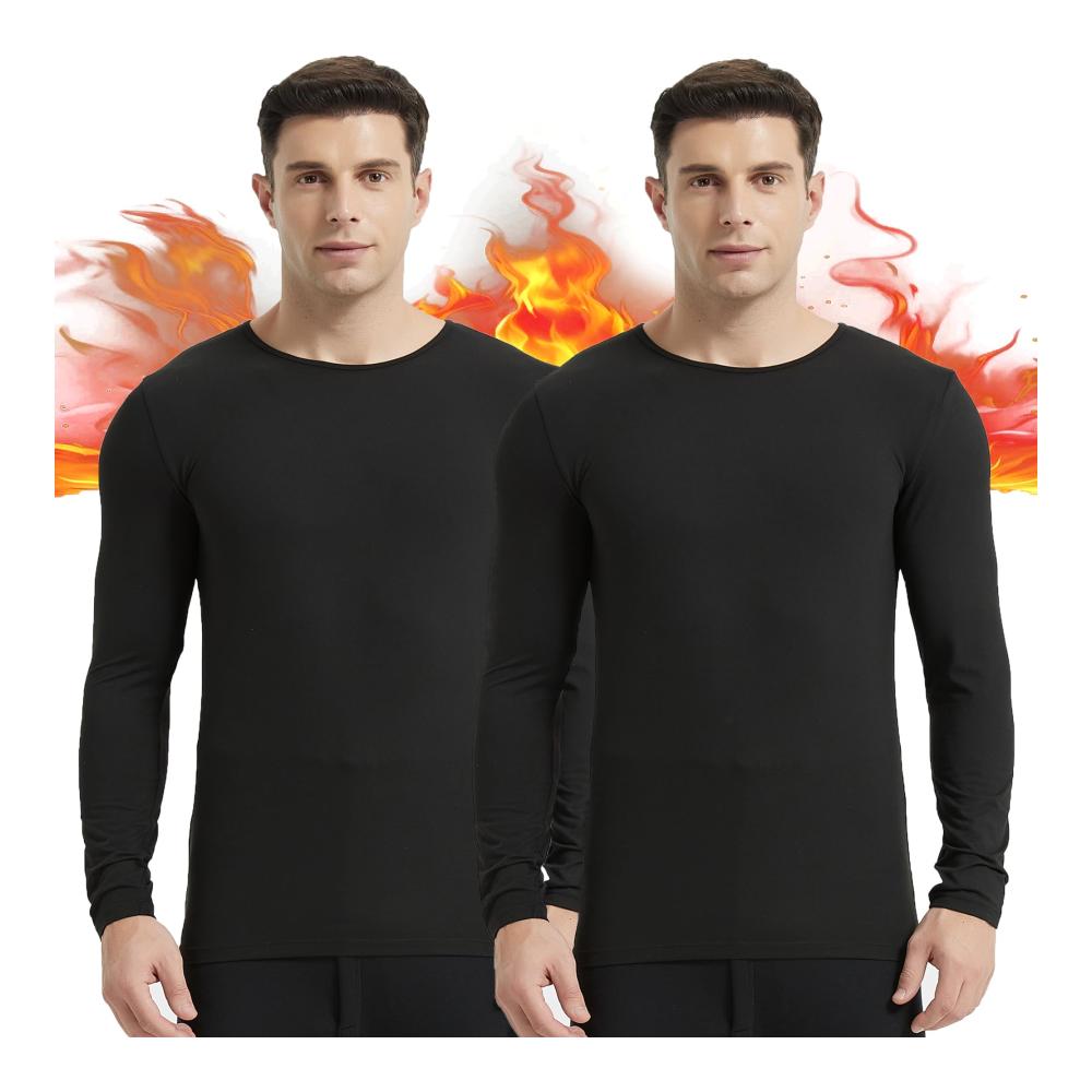 Herren Innenfleece Thermounterhemd - Warme Funktionswäsche für Komfort - Thermo Unterhose inklusive