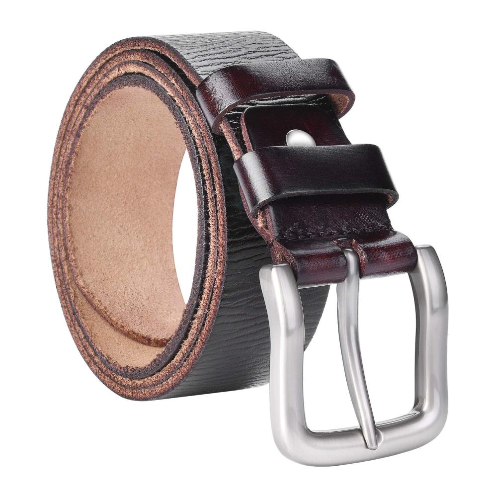 Hochwertiger Herrengürtel aus 100% Echtleder - Stilvoller Ledergürtel für Männer Hosengürtel Jeansgürtel Arbeitsgürtel - Breite 3.8cm