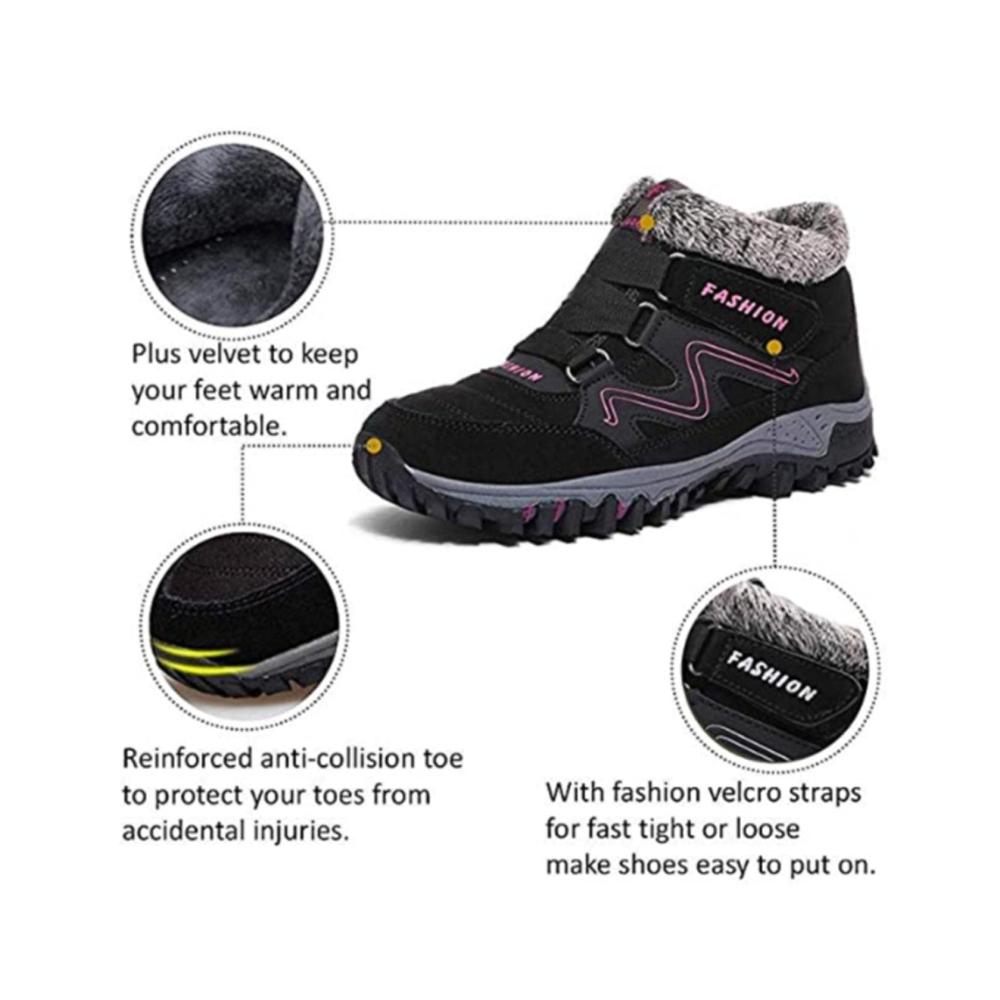 Winterstiefel für Damen Warme Trekking- & Wanderschuhe mit rutschfester Sohle