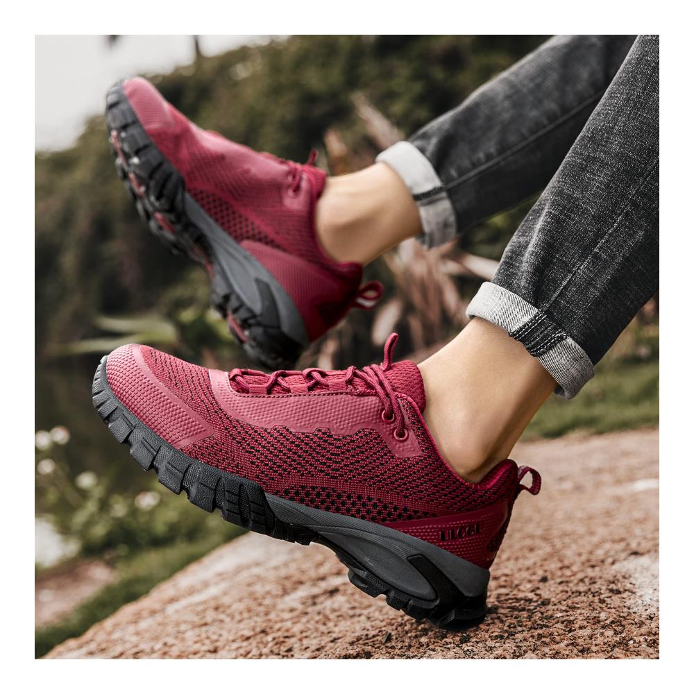 Wasserdichte Trekking- & Wanderschuhe für Herren und Damen | Leichte atmungsaktive Trekkingschuhe für Outdoor-Aktivitäten - Rutschfeste Berg- und Kletterschuhe