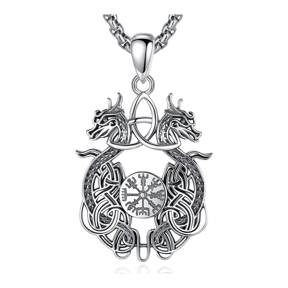Drache und Viking Vegvisir