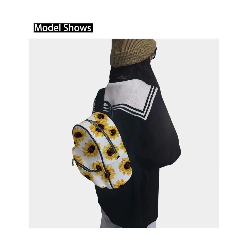 Rucksackhandtaschen Trendige PU-Leder Schultertasche mit Reißverschluss - Niedliches Faultier Design