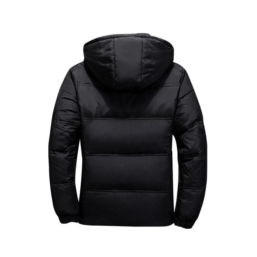 Winterjacke Herren - Warme Outdoor Arbeitsjacke Slim Fit Skijacke mit Kapuze Winddicht & Kältefest