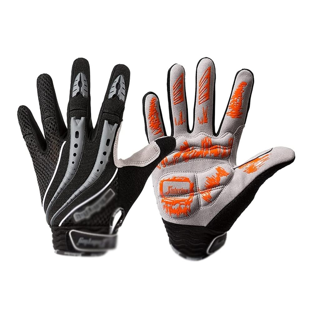 MTB Fahrradhandschuhe für Frühling/Herbst - Stoßfestes Pad ideale Begleiter für Outdoor-Aktivitäten