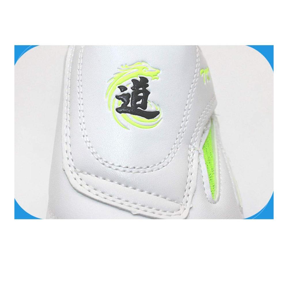 Kampfsportschuhe Atmungsaktive Taekwondo Schuhe aus leichtem PU-Leder für Boxen Kung Fu und Taichi