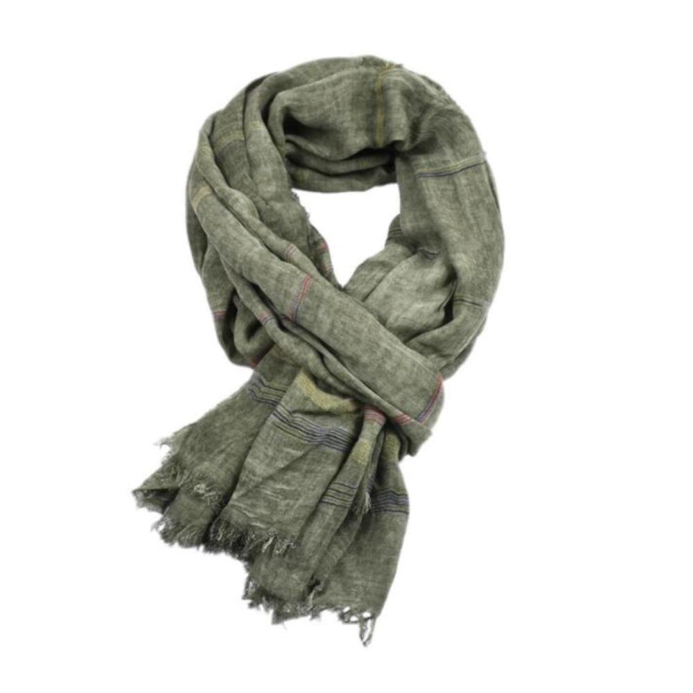 Unisex Stil Winterschal - Modisches Accessoire aus Baumwolle und Leinen für Damen und Herren
