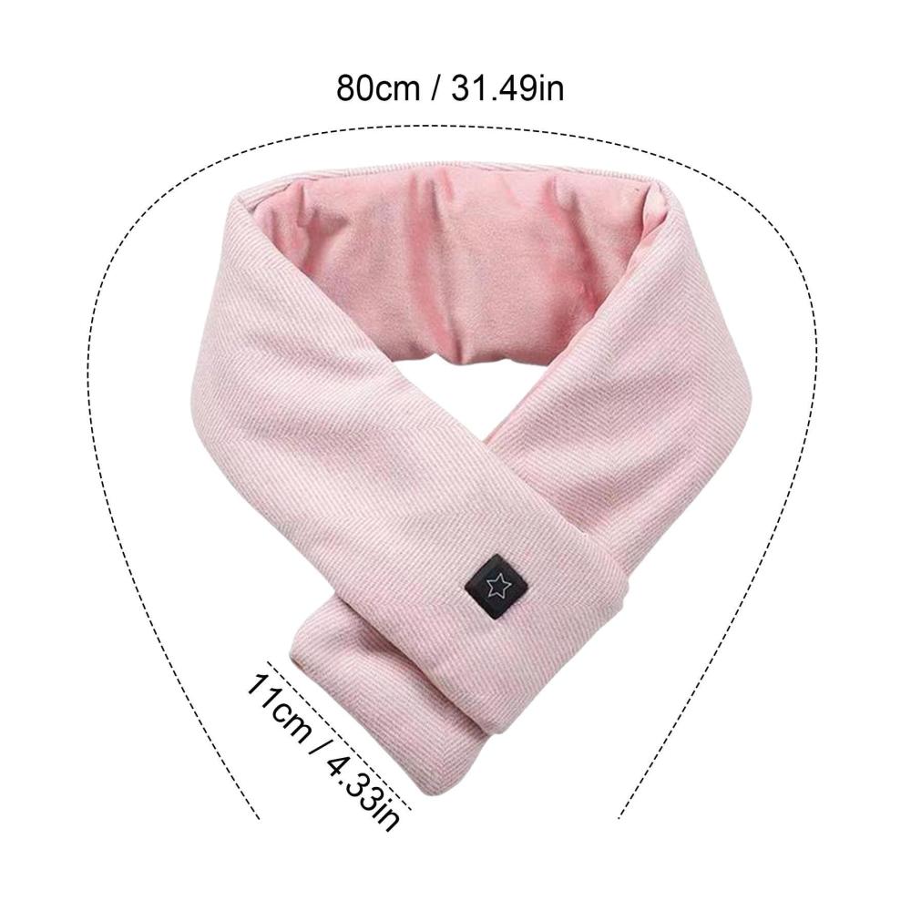 Beheizter Schal mit USB-Ladefunktion | Elektrisches Nackenheizkissen für Outdoor-Aktivitäten und kaltes Wetter | Damen und Herren Oat - 3 Heizstufen weich und warm