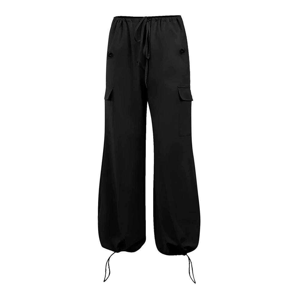 Cargohose Damen Y2K Baggy Hose mit Breitem Bein für Streetwear & Sommer - Vintage Oversized Pants im E-Girl Harajuku Stil Casual Teens Sweathose mit Taschen