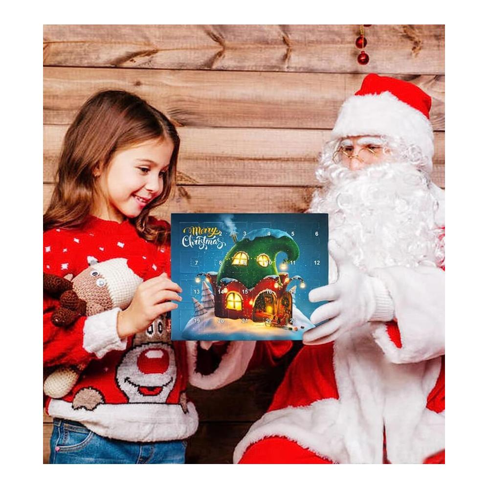 iKSya Charm Armband Weihnachts-Countdown-Kalender 2024 für Erwachsene und Mädchen - 24-tägiger Adventskalender mit Halskette und Armband als Geschenk (Farbe D
