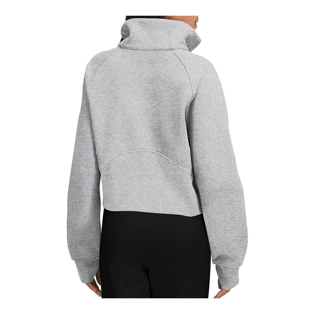 Damen Kapuzenpullover Langarm Winter Hoodie mit Taschen - Stilvoller und Warmer Einfarbiger Sweatshirt-Mantel für Freizeitmode