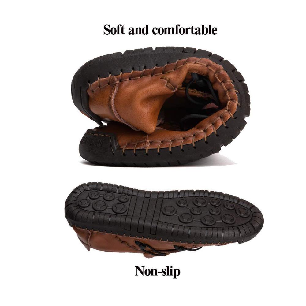 Herren Slipper & Mokassins Echtes Leder Komfortabel für Frühling & Herbst