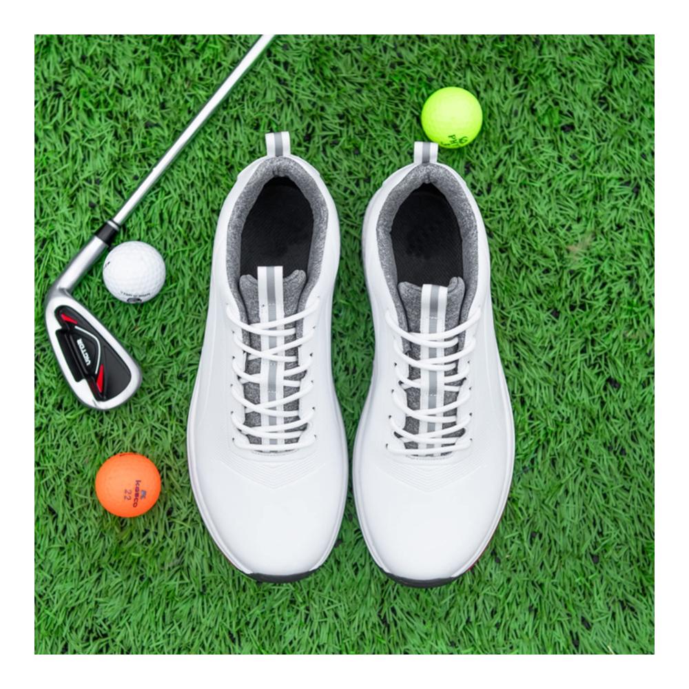 Herren Golfschuhe Wasserdichte Rutschfeste Golftrainer aus Mikrofaser-Leder für Outdoor-Sport